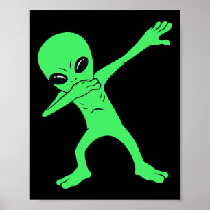 Poster Dabbing Alien Halloween Fun Dab Boys Enfants
