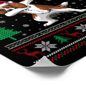 Poster Dabbing Boykin Spaniel Chien Santa Hat Garçons Fil (Coin)