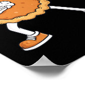 Poster Dabbing Citrouille Pie Thanksgiving Day Fun Boys K (Coin)