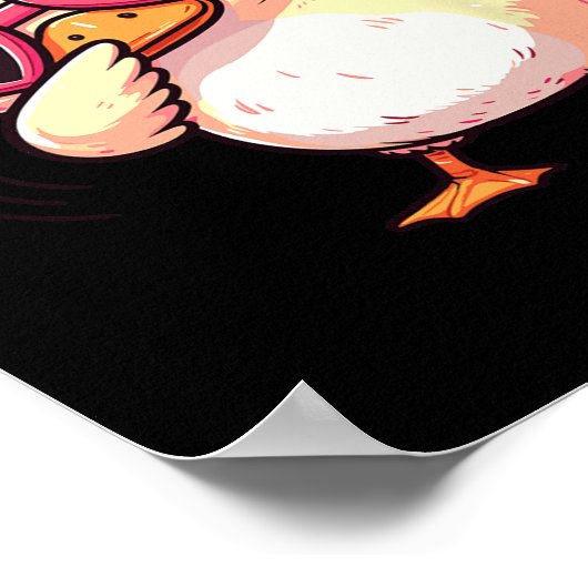 Poster Dabbing Dance Duck Heart Sungles  (Coin)