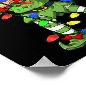 Poster Dabbing Elf Claus Christmas Tree Lights Garçons En (Coin)