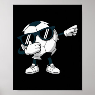 Poster Dabbing Football Ll Équipe De Football Joueurs De