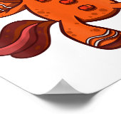 Poster Dabbing Gingerbread Unicorn Cookie Christmas  (Coin)