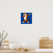 Poster Dabbing mignon Tiger Animal Party (Cuisine)