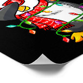 Poster Dabbing Penguin Wearing Santa Hat - Penguin Lover (Coin)