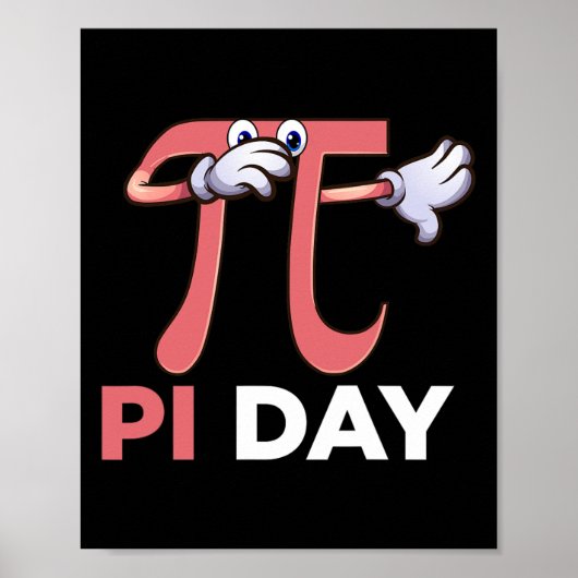 Poster Dabbing Pi Math Science Stem Don 3.14 Pi Day (Devant)