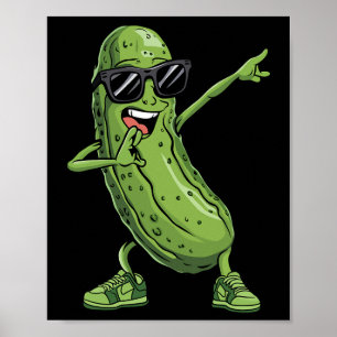 Poster Dabbing Picker Dancing Concombre Drôle Sungl Produ