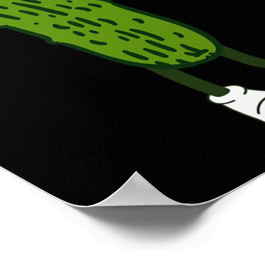 Poster Dabbing Picker Danser Salades De Concombre Et Reli (Coin)