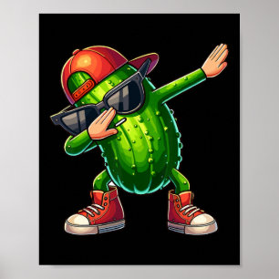 Poster Dabbing Pickle Dancing Cucumber Lover Drôle Pickle
