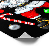 Poster Dabbing Santa Christmas Disco Retro 70s 80s Vibes  (Coin)