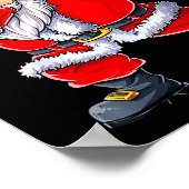 Poster Dabbing Santa Claus Christmas Boys Men Funny Xmas (Coin)