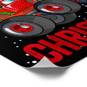 Poster Dabbing Santa Claus Monster Truck Boys Christmas X (Coin)