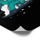 Poster Dabbing Skeleton Snowboard Snowboard Snowboardin (Coin)