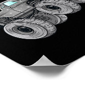 Poster Dabbing Solar Eclipse Monster Truck Fun Boys Enfan (Coin)