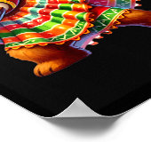 Poster Dabbing Teddy Bear Lucha Libre Cinco De Mayo Mexic (Coin)