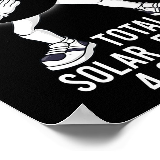 Poster Dabbing Total Solar Eclipse 04.08.2024 Fun Dab Boy (Coin)