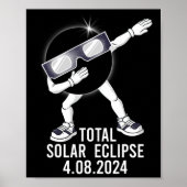 Poster Dabbing Total Solar Eclipse 04.08.2024 Fun Dab Boy (Devant)