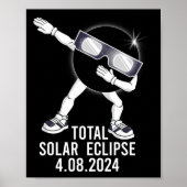 Poster Dabbing Total Solar Eclipse 04.08.2024 Fun Dab Boy (Devant)