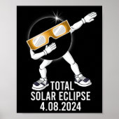 Poster Dabbing Total Solar Eclipse 04.08.2024 Fun Dab Boy (Devant)