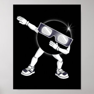 Poster Dabbing Total Solar Eclipse 2024 Totality Dab Kids