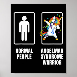Poster Dabbing Unicorn Angelman Syndrome Guerrier Surviva