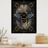 Poster d'abeille céleste - Art de l'insecte botani (Cuisine)