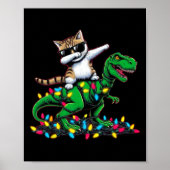 Poster Dabing Chat Aegean Sur Les Lumières De Noël Dinosa (Devant)