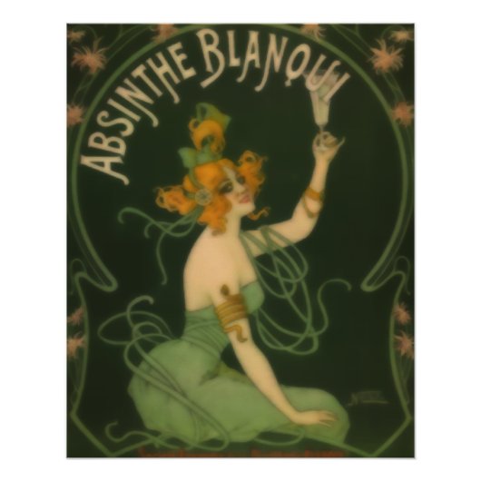 Poster d'Absinthe Blanoui (Devant)