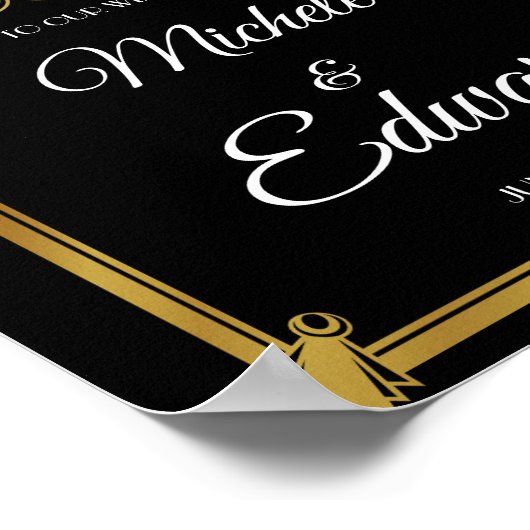 Poster d'accueil Art déco (Coin)