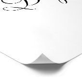 Poster d'accueil de la fille rose florale Baptême (Coin)