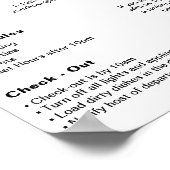 Poster d'accueil de la maison de vacances moderne (Coin)