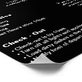 Poster d'accueil de la maison de vacances moderne (Coin)