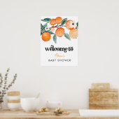 Poster d'accueil de Little Cutie Baby shower (Cuisine)