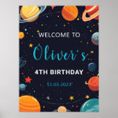 Poster d'accueil des garçons Planètes spatiales ex (Devant)