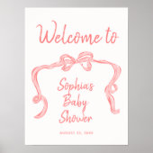 Poster d'accueil du Baby shower de la fille de Bow (Devant)