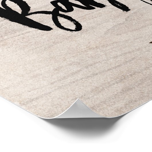 Poster d'accueil du Baby shower Floral Boho (Coin)