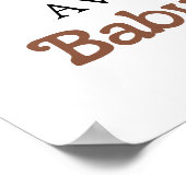 Poster d'accueil du Baby shower Neutre Genre Boho (Coin)