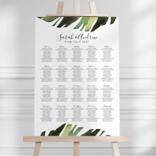 Poster d'accueil du Mariage de Flore Tropicale Pal