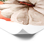 Poster d'accueil d'un petit Baby shower Citrouille (Coin)