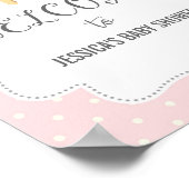 Poster d'accueil en Giraffe rose Imprimer (Coin)