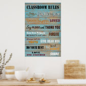 Poster d'accueil et Règles de classe Poster (Cuisine)