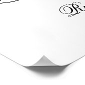 Poster d'accueil minimaliste Mariage Signalisation (Coin)