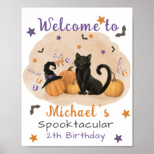 Poster d'accueil pour la fête d'anniversaire d'Hal
