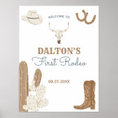 Poster d'accueil pour la fête d'anniversaire du pr (Devant)