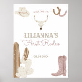 Poster d'accueil pour la fête d'anniversaire du pr (Devant)