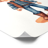 Poster d'accueil pour la fête d'anniversaire du pr (Coin)