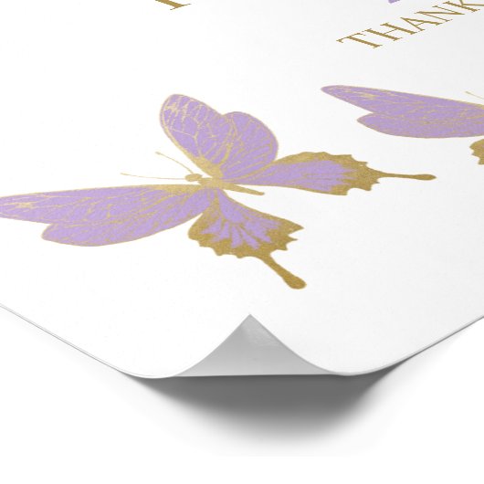 Poster d'accueil pour l'anniversaire du papillon v (Coin)