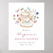 Poster d'accueil pour le thé nuptial (Devant)