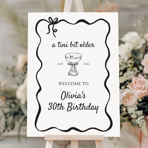 Poster d'accueil pour un Espresso Martini un peu p