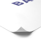 Poster d'accueil Red White & DUE Baby shower Party (Coin)